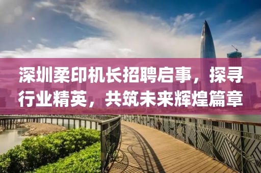 深圳柔印机长招聘启事，探寻行业精英，共筑未来辉煌篇章