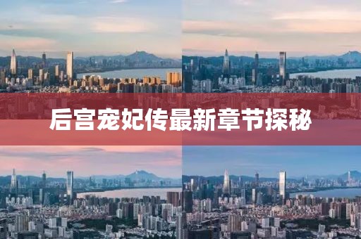 后宫宠妃传最新章节探秘
