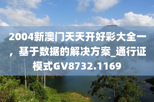2004新澳门天天开好彩大全一，基于数据的解决方案_通行证模式GV8732.1169