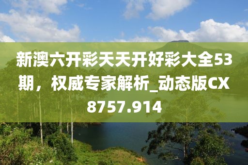 新澳六开彩天天开好彩大全53期，权威专家解析_动态版CX8757.914